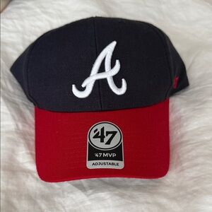 '47 Atlanta Braves Two-Tone Cap - Navy & Red